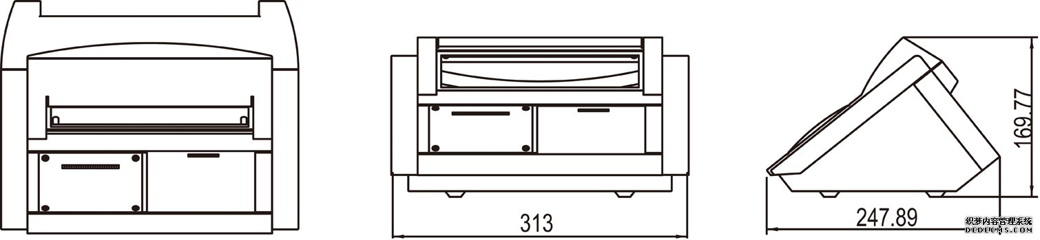 耀華XK3190—DS3MP 數(shù)字稱(chēng)重顯示控制器產(chǎn)品尺寸
